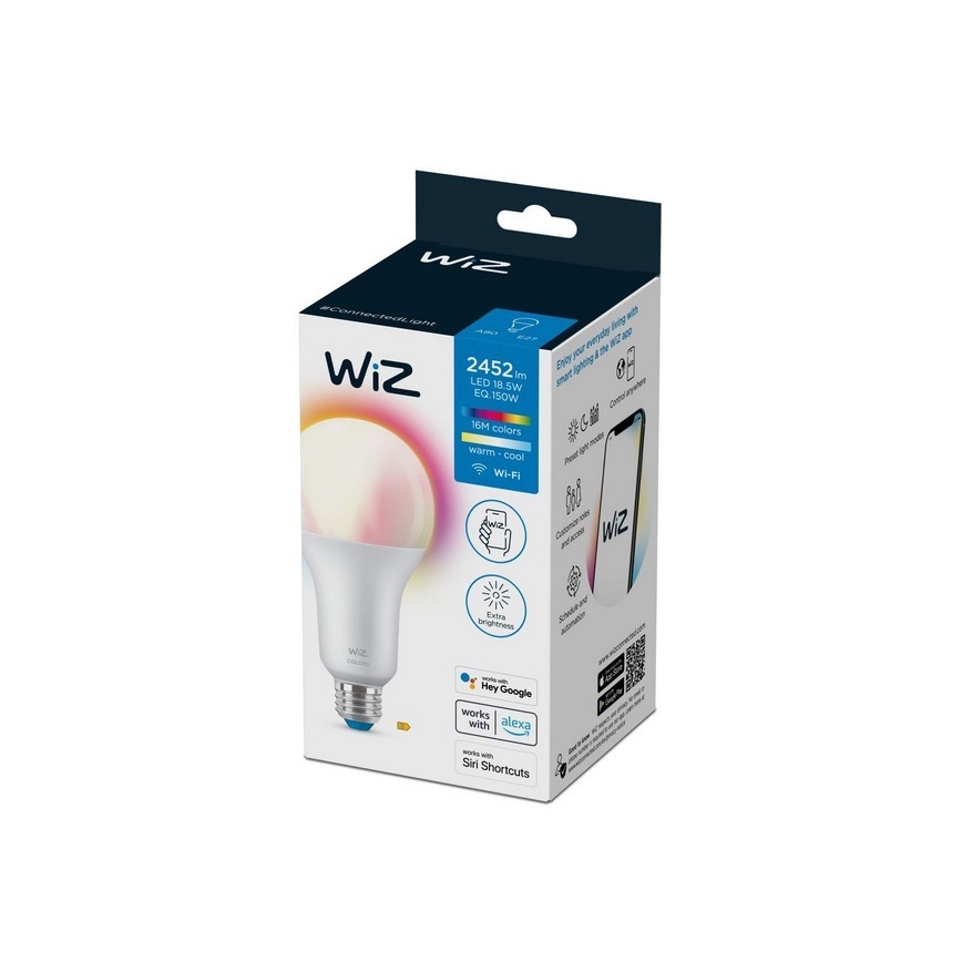 Dimmbare LED-RGBW-Glühbirne A80 E27/18,5W/230V 2200-6500K CRI 90 Wi-Fi - WiZ