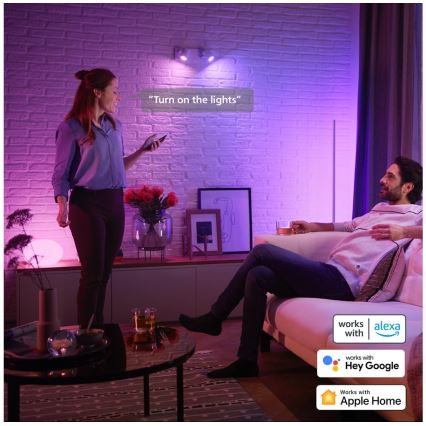 Dimmbare LED-RGBW-Glühbirne Philips Hue White And Color Ambiance GU5,3/MR16/6,3W/12V 2000-6500K