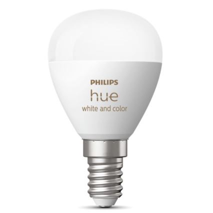 Dimmbare LED-RGBW-Glühbirne Philips Hue White And Color Ambiance P45 E14/5,1W/230V 2000-6500K