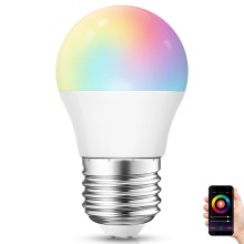 Dimmbare LED-RGBW-Glühlampe G45 E27/4W/230V 2700-6500K Wi-Fi - Aigostar