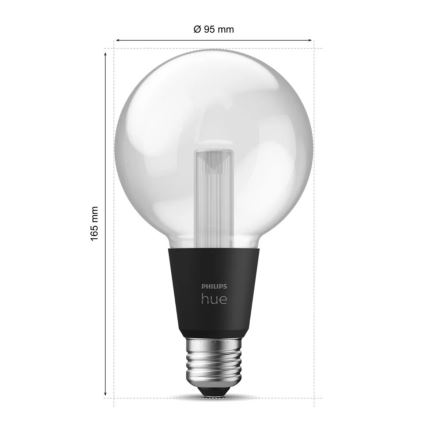 Dimmbare LED-RGBW-Glühlampe Philips Hue White And Color Ambiance E27/6,8W/230V 2000-6500K