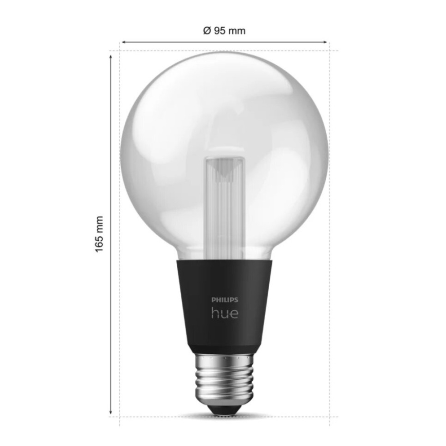 Dimmbare LED-RGBW-Glühlampe Philips Hue White And Color Ambiance E27/6,8W/230V 2000-6500K