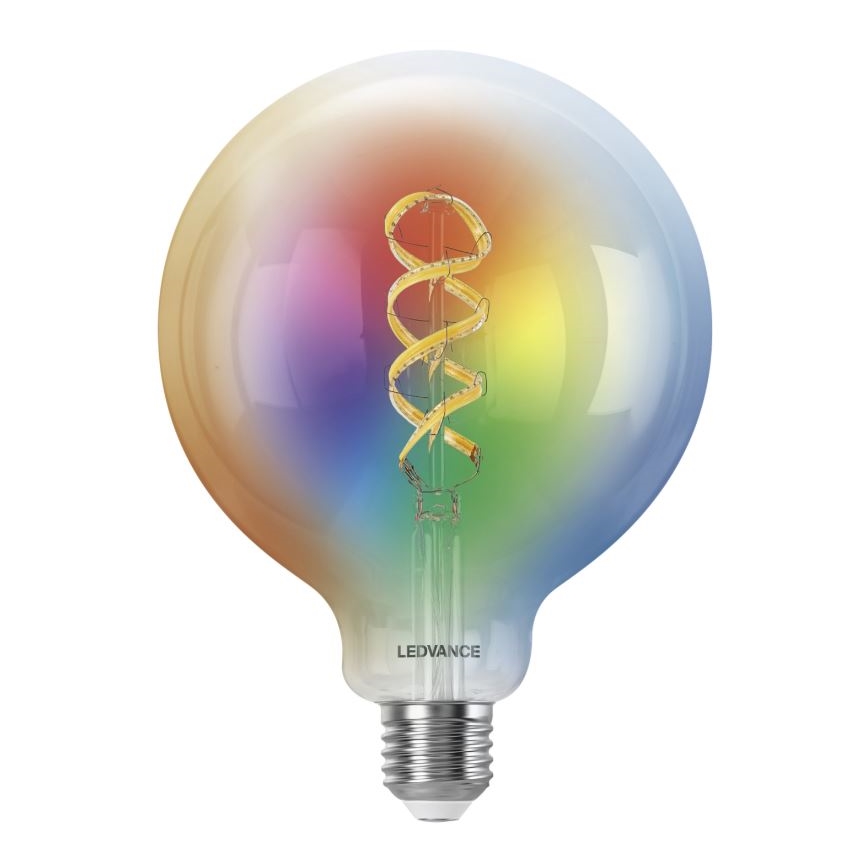 Dimmbare LED-RGBW-Glühlampe SMART+ FILAMENT E27/4,8W/230V 2700-6500K Wi-Fi - Ledvance