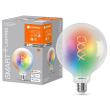 Dimmbare LED-RGBW-Glühlampe SMART+ FILAMENT E27/4,8W/230V 2700-6500K Wi-Fi - Ledvance