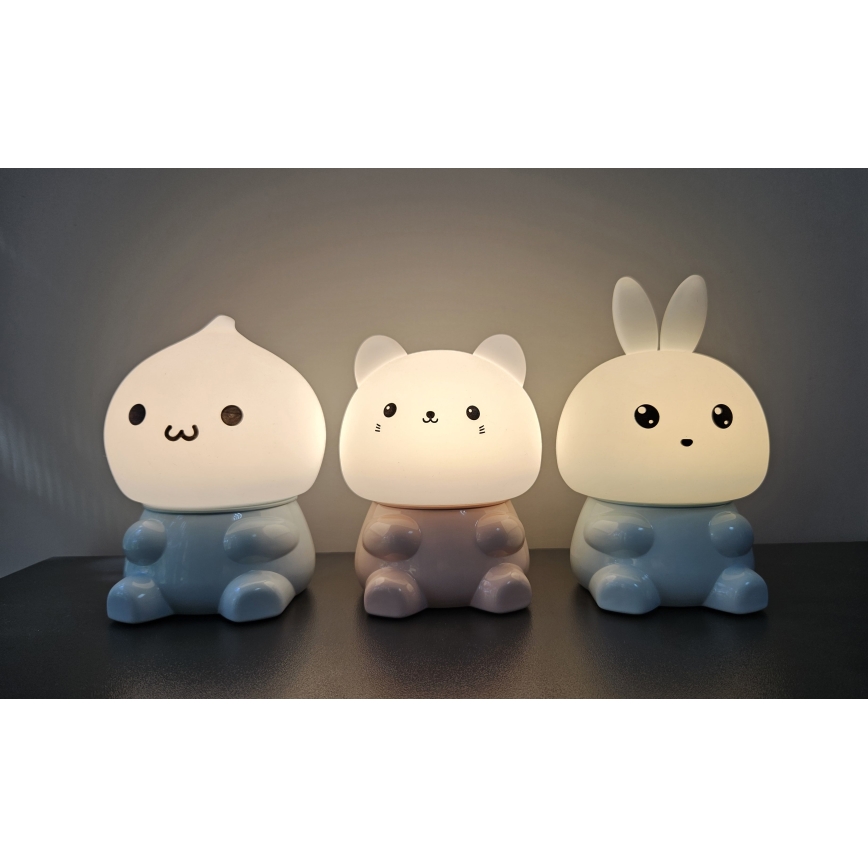 Dimmbare LED-RGBW-Kinderleuchte mit Touch-Funktion LED/1W/5V USB 1200 mAh Geist