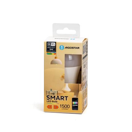 Dimmbare LED-RGBW-Lampe A60 E27/15W/230V 2700-6500K Wi-Fi - Aigostar