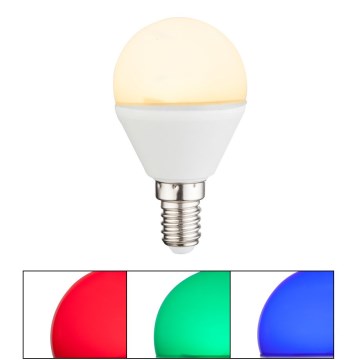 Dimmbare LED-RGBW-Lampe E14/4,9W/230V 2700K + Fernbedienung - Globo