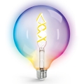 Dimmbare LED-RGBW-Lampe FILAMENT MESH Smart G125 E27/4,9W/230V 2700K - Aigostar