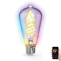 Dimmbare LED-RGBW-Lampe FILAMENT ST64 E27/4,9W/230V 2700-6500K Wi-Fi - Aigostar