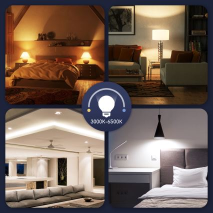 Dimmbare LED-RGBW-Lampe G45 E14/5W/230V 3000-6500K Wi-Fi - Aigostar
