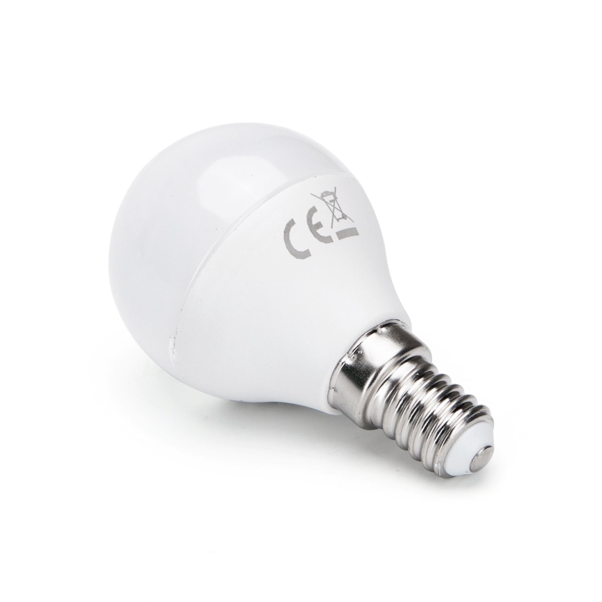 Dimmbare LED-RGBW-Lampe G45 E14/5W/230V 3000-6500K Wi-Fi - Aigostar