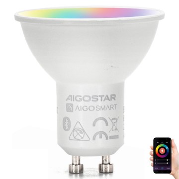 Dimmbare LED-RGBW-Lampe MESH Smart GU10/6,5W/230V 2700-6500K - Aigostar