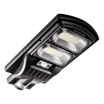 Dimmbare LED-Solar-Straßenlaterne mit Sensor LED/120W/6V 6500K IP65 schwarz + Fernbedienung