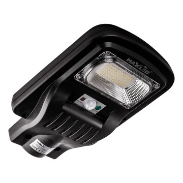 Dimmbare LED-Solar-Straßenlaterne mit Sensor LED/150W/6V 6500K IP65 schwarz + Fernbedienung