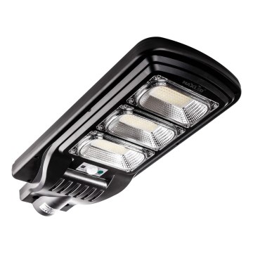 Dimmbare LED-Solar-Straßenlaterne mit Sensor LED/180W/6V 6500K IP65 schwarz + Fernbedienung