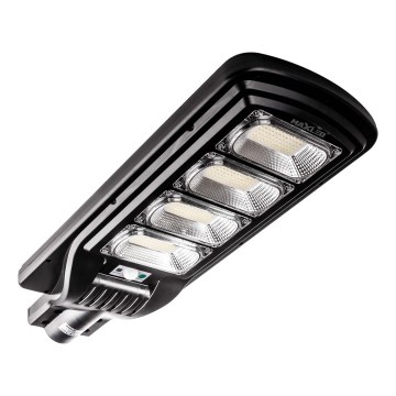 Dimmbare LED-Solar-Straßenlaterne mit Sensor LED/240W/6V 6500K IP65 schwarz + Fernbedienung