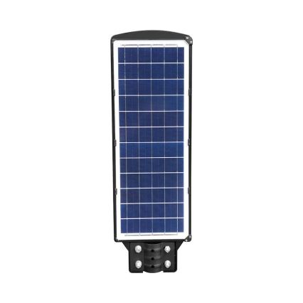 Dimmbare LED-Solar-Straßenleuchte mit Bewegungs- und Dämmerungssensor LED/12W/3,2V 6000K IP65 10000 mAh schwarz + Fernbedienung