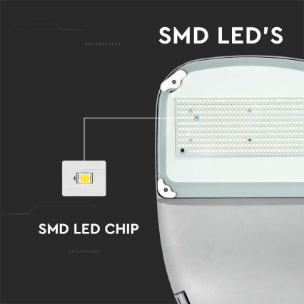 Dimmbare LED-Solar-Straßenleuchte SAMSUNG CHIP LED/50W/6,4V 6000K IP65 30000 mAh + Fernbedienung