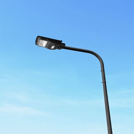 Dimmbare LED-Solar-Straßenleuchte mit Bewegungs- und Dämmerungssensor LED/6W/3,2V 6000K IP65 5000 mAh schwarz + Fernbedienung