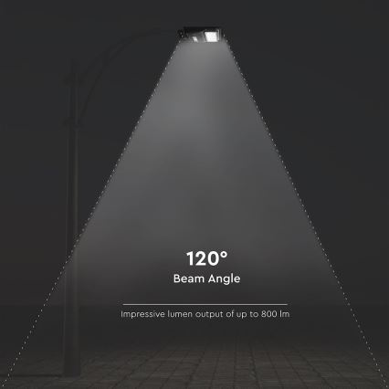 Dimmbare LED-Solar-Straßenleuchte mit Bewegungs- und Dämmerungssensor LED/6W/3,2V 6000K IP65 5000 mAh schwarz + Fernbedienung