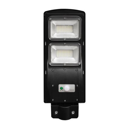 Dimmbare LED-Solar-Straßenleuchte mit Bewegungs- und Dämmerungssensor LED/8W/3,2V 6000K IP65 9000 mAh schwarz + Fernbedienung