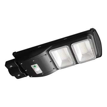 Dimmbare LED-Solar-Straßenleuchte mit Bewegungs- und Dämmerungssensor LED/8W/3,2V 6000K IP65 9000 mAh schwarz + Fernbedienung