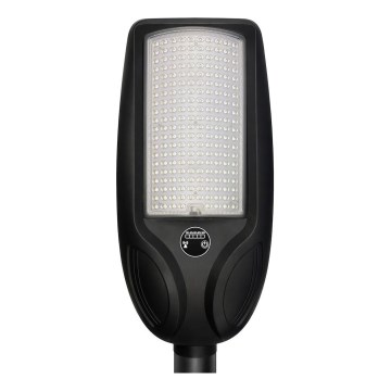 Dimmbare LED-Solar-Straßenleuchte mit Sensor VENICE LED/200W/3,2V 12000 mAh IP65 schwarz + Fernbedienung