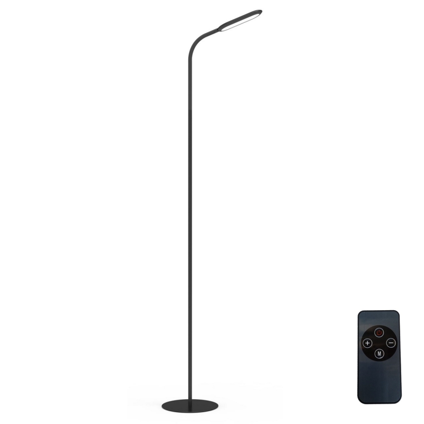 Dimmbare LED-Stehleuchte LED/10W/230V 3000/4000/6000K schwarz + Fernbedienung