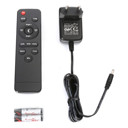 Dimmbare LED-Stehleuchte LED/9W/230V 3000-6500K schwarz + Fernbedienung