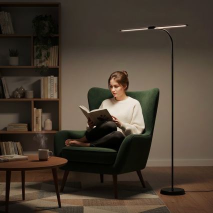 Dimmbare LED-Stehleuchte TEILO LED/14W/230V 3000/4000/6000K schwarz