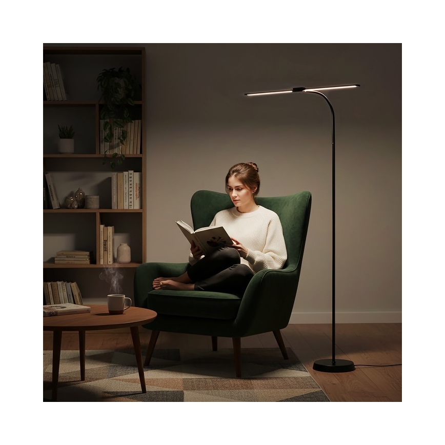 Dimmbare LED-Stehleuchte TEILO LED/14W/230V 3000/4000/6000K schwarz