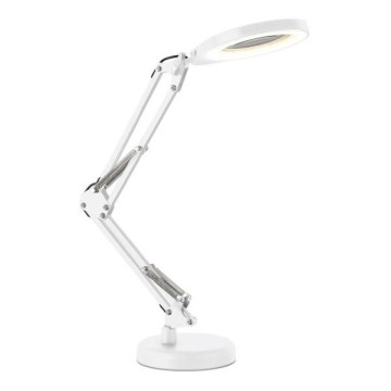 Dimmbare LED-Tischlampe mit Lupe 2-in-1 AURIQ LOUPE LED/10W/5V 3000/4000/6500K weiß