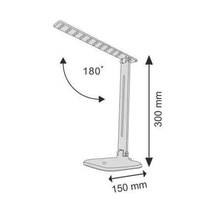 Dimmbare LED-Tischlampe mit Touch-Funktion JOWI LED/8W/230V schwarz