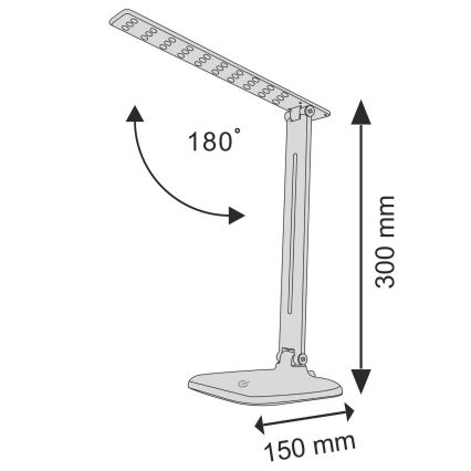 Dimmbare LED-Tischlampe mit Touch-Funktion JOWI LED/8W/230V weiß