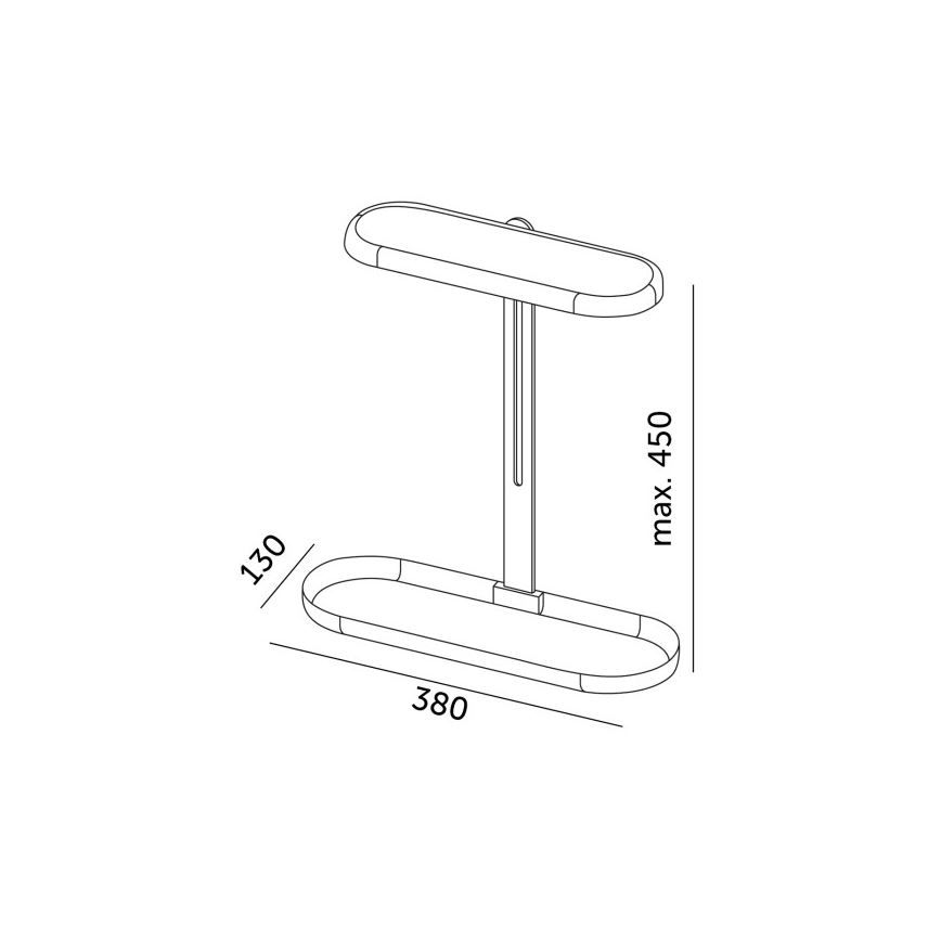 Dimmbare LED-Tischlampe zur Pflanzenzucht VERDI LED/12W/230V 4500K CRI 95 weiß