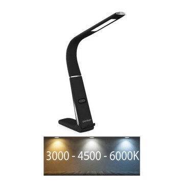 Dimmbare LED-Tischleuchte mit kabelloser Aufladung und Sensor LORD EVO LED/8W/230V 3000K/4500K/6000K schwarz