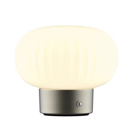 Dimmbare LED-Tischleuchte mit Touch-Funktion LATTE LED/1,8W/5V USB 2000 mAh matt Chrom/weiß