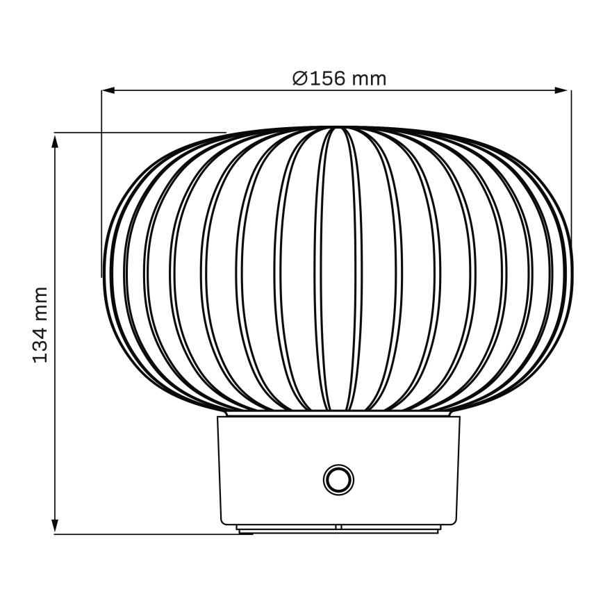 Dimmbare LED-Tischleuchte mit Touch-Funktion LATTE LED/1,8W/5V USB 2000 mAh matt Chrom/weiß
