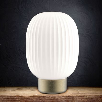 Dimmbare LED-Tischleuchte mit Touch-Funktion LATTE LED/1,8W/5V USB 2000 mAh golden/weiß