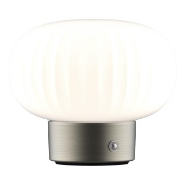 Dimmbare LED-Tischleuchte mit Touch-Funktion LATTE LED/1,8W/5V USB 2000 mAh matt Chrom/weiß