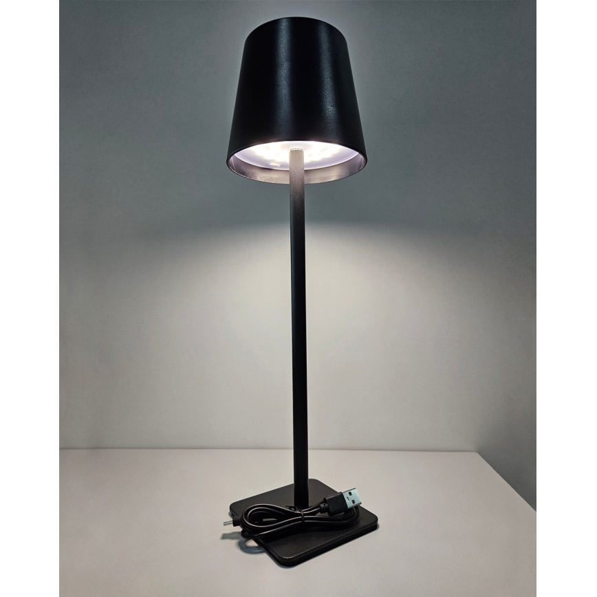Dimmbare LED-Tischleuchte mit Touch-Funktion LED/5W/5V USB 1200 mAh schwarz