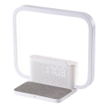 Dimmbare LED-Tischleuchte mit Wecker und Qi-Aufladung LED/18W/230V weiß