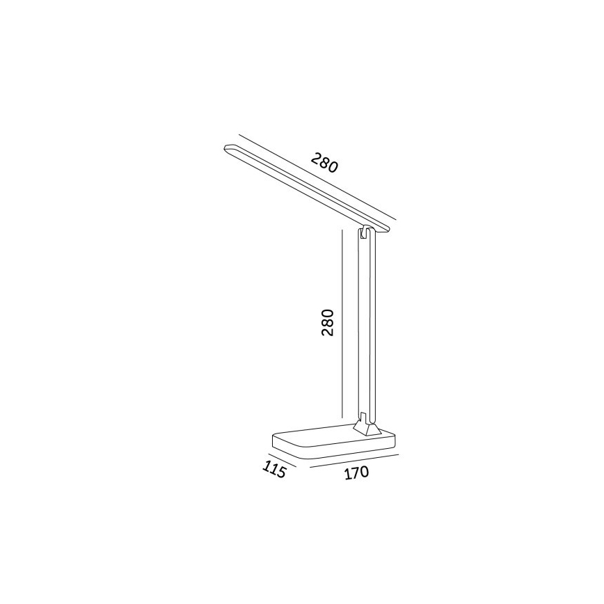 Dimmbare LED-Tischleuchte NOBLITE N LED/7W/230V 3000/4000/6500K weiß