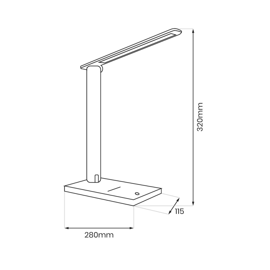 Dimmbare LED-Tischleuchte POST LED/5W/5V 3000-6500K weiß