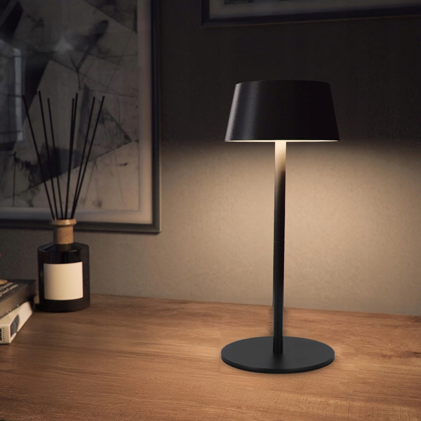 Dimmbare LED-Touch-Solarlampe LED/3W/5V USB 1800 mAh IP44 schwarz