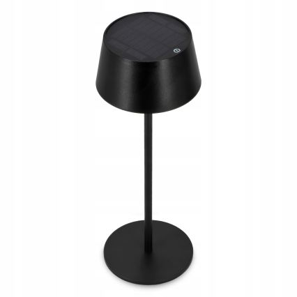 Dimmbare LED-Touch-Solarlampe LED/3W/5V USB 1800 mAh IP44 schwarz