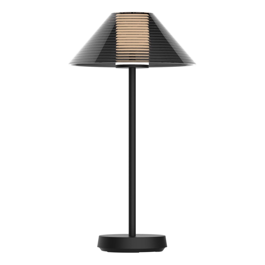 Dimmbare LED-Touch-Tischleuchte für den Outdoor-Bereich SERENGETI LED/3,4W/5V USB 3600 mAh IP44 schwarz