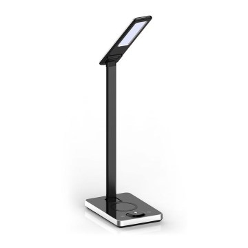 Dimmbare LED-Touch-Tischleuchte mit kabelloser Aufladung LED/7W/5V 3000-6500K USB schwarz