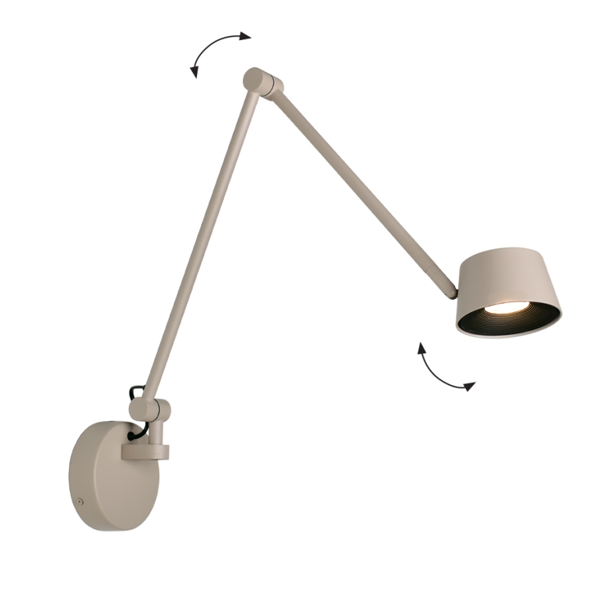 Dimmbare LED-Wandleuchte SAVINA LED/9W/230V beige