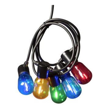 Dimmbare LED-Weihnachtskette für den Außenbereich BIERGARTEN 20xLED 14,75 m IP44 mehrfarbig